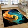 Yin and Yang 3D Naturalize Chinese Tai Chi Carpet Rug for Home Living Room Bedroom Sofa Doormat Decor,Kids Area Rug Non-slip Mat