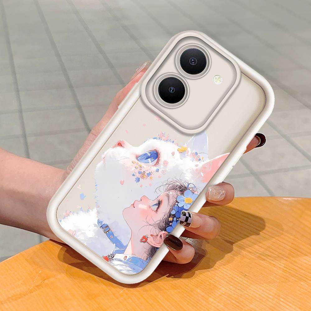 Мягкий силиконовый квадратный чехол с рисунком лестницы для телефона, полное покрытие, противоударный защитный резиновый чехол для камеры для Vivo