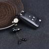 with Black Red Beads Bag Charms Natural Obsidian Car Key Ring Gourd Pendant Keychain  Small Gifts