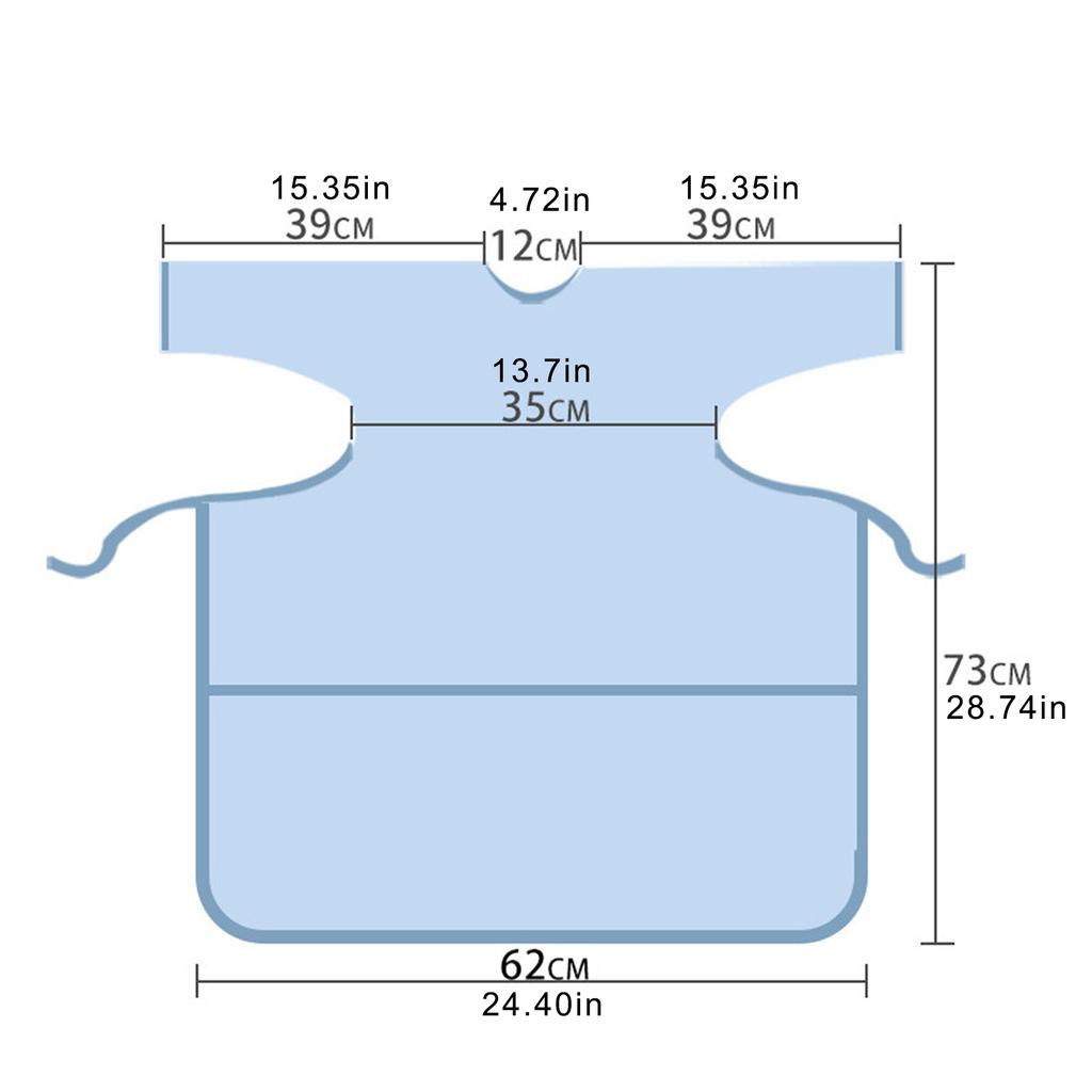 Waterproof Feeding Bib Apron for Baby and Toddler Full Coverage Coverall Smock Highchair Cover Keeping Clothes Clean