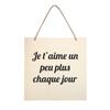 Carré à suspendre - Bois - 20x20x0,4 cm - A décorer et personnaliser