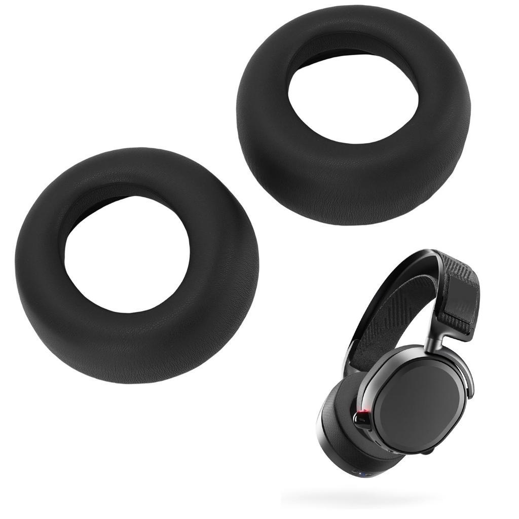 1 Pair Headphone Ear Cushions Replacement for Pulse Wireless Headset Soft Protein Leather Sponge Ear Pads