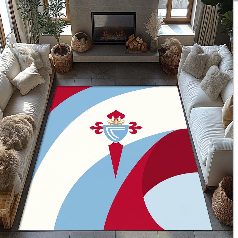 Celta Vigo FC Soccer Football Pattern Soft Area Rug Non Slip Indoor Floor Carpet Sports Decor Mat for Bedroom