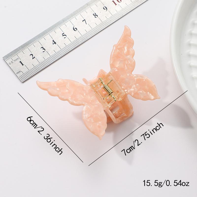 Новый ацетатный волоконный зажим для волос-бабочки, красочные французские инструменты для укладки волос, аксессуары, ретро-заколки для волос, милая заколка для волос