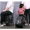 Middle School Students Carry and Pull Dual-purpose Trolley Schoolbags with Large Wheels That Can Climb Stairs FY0188