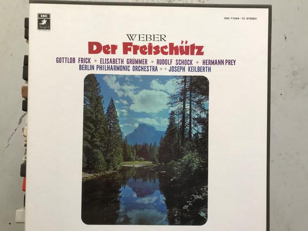 LP Record GOTTLOB FRICK, ELISABETH GRUMMER, R - Weber Der Freischutz EAC7726970 ANGEL Japan Obi Classical Used