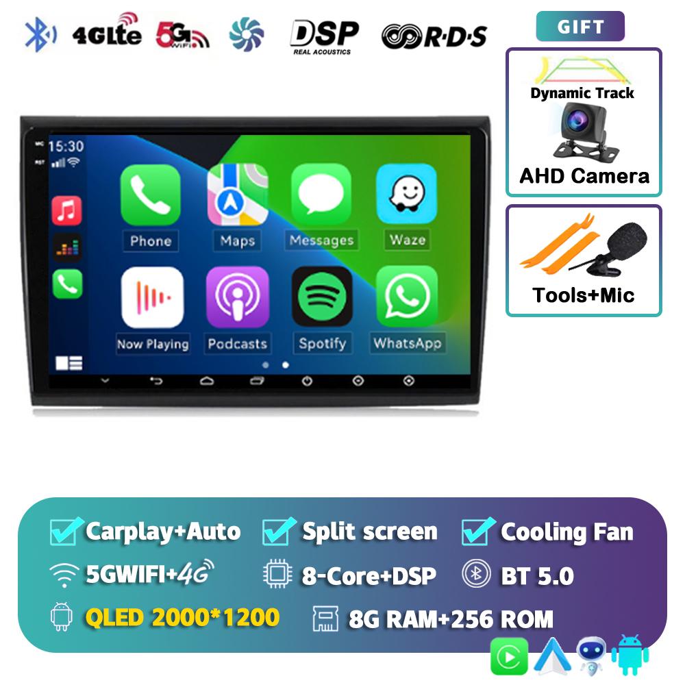 Android 14 Carplay Auto WIFI+4G Car Radio For Fiat Bravo 2007-2012 Multimedia Video Player GPS Navigation Audio 2 Din Stereo DVD