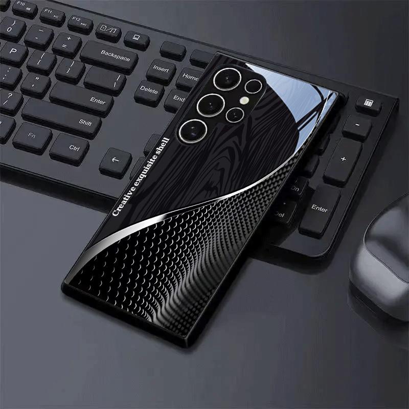 Новый креативный модный трендчехол для телефона стекло s25 ultra чехол s26 ultra для Samsung Galaxy S26 S25 S24 S23 S22 FE Ultra Plus