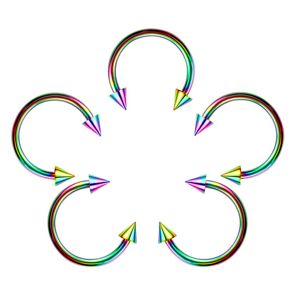 Simplicity Lip Labret Ring Clicker Piercings Tragus Nose Hoop Ear Stud Septum Surgical Steel Cartilage Seamless Body Jewelry Titanium Steel Sexy