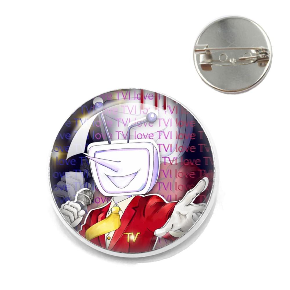 Deltarune Game Character Funny Meme Metal PinsTenna Glass Brooch Badges Accessories Pins Gamer Fans Friends Jewelry Gift
