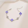 Браслет «Четырехлистный клевер» с цирконами - Элегантный, Роскошный Нишевый Дизайн