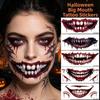 Scary Bloodiness Big Mouth Tattoo Sticker Fake Temporary Scar Stickers  Haunted House