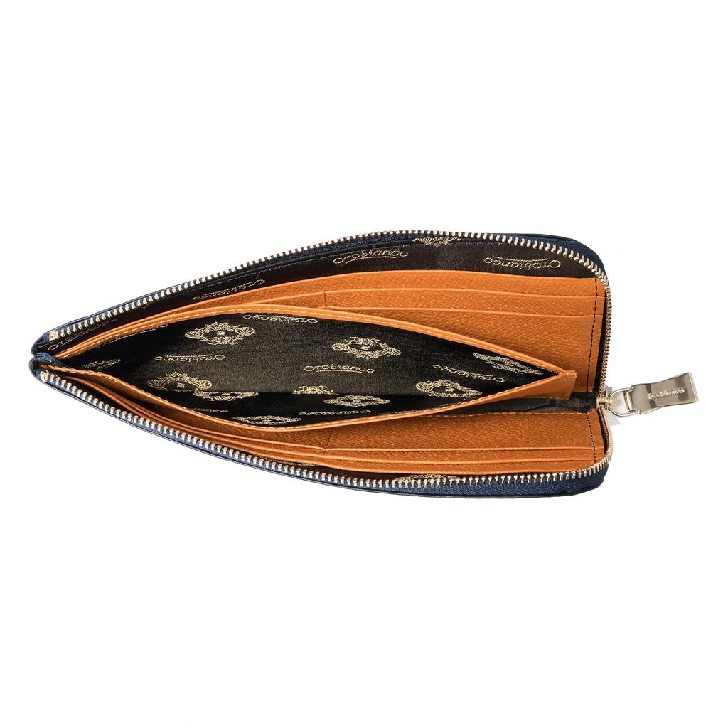 Long Wallet Grip Navy [Orobianco] Wallet, ORS-041808 Men's
