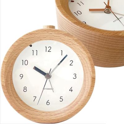 Будильник 6 Натуральный будильник Деревянный Snooze Light km-89NA