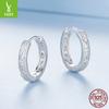 Серьги из стерлингового серебра S925 для женщин, Персонализированные высококачественные серьги-кольца с цирконами, Ювелирные изделия