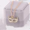 Charm Pendant Necklace Delicate Female Fox Mask Necklace Simple Temperament Crystal Female Money Chain