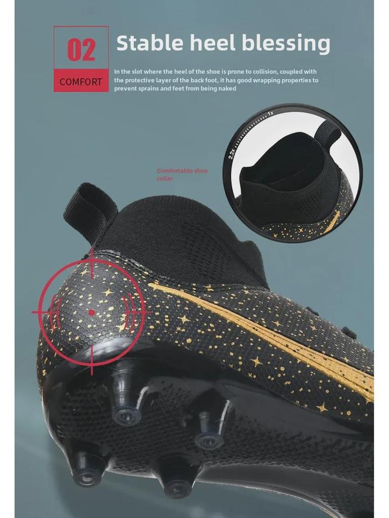 Футбольные бутсы унисекс для игры в искусственную траву для подростков и детей | AG Long Nails & TF Broken Nails | Идеально подходит для спортивных тренировок и соревнований