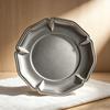 Silver Color Embossed Dessert Plate Wavy Edge Jewelry Storage Organizer  Snack Server