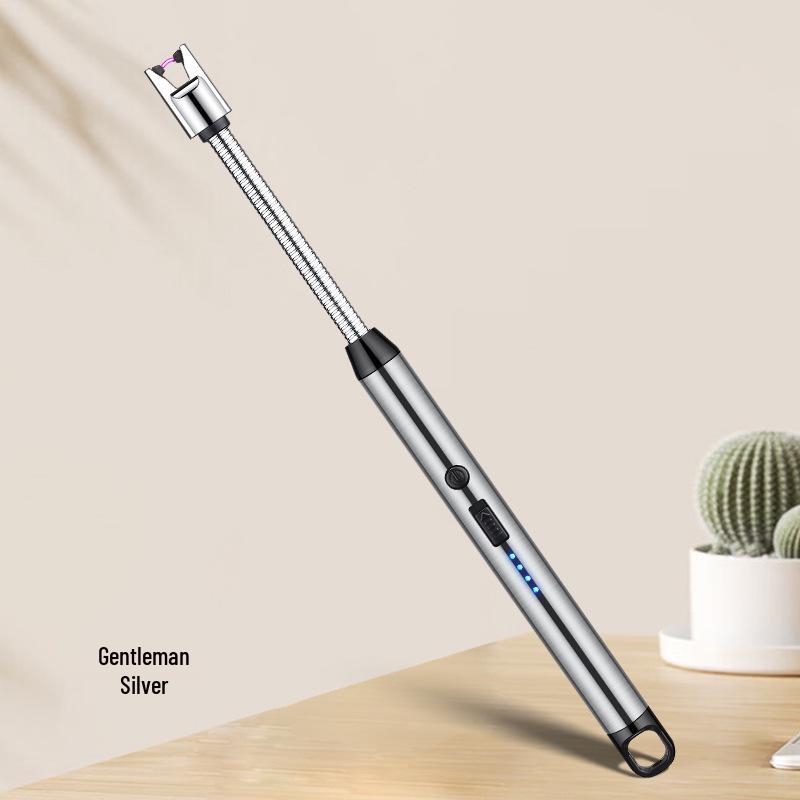 Новая USB-C ветрозащитная дуговая импульсная кухонная зажигалка с перезаряжаемым аккумулятором