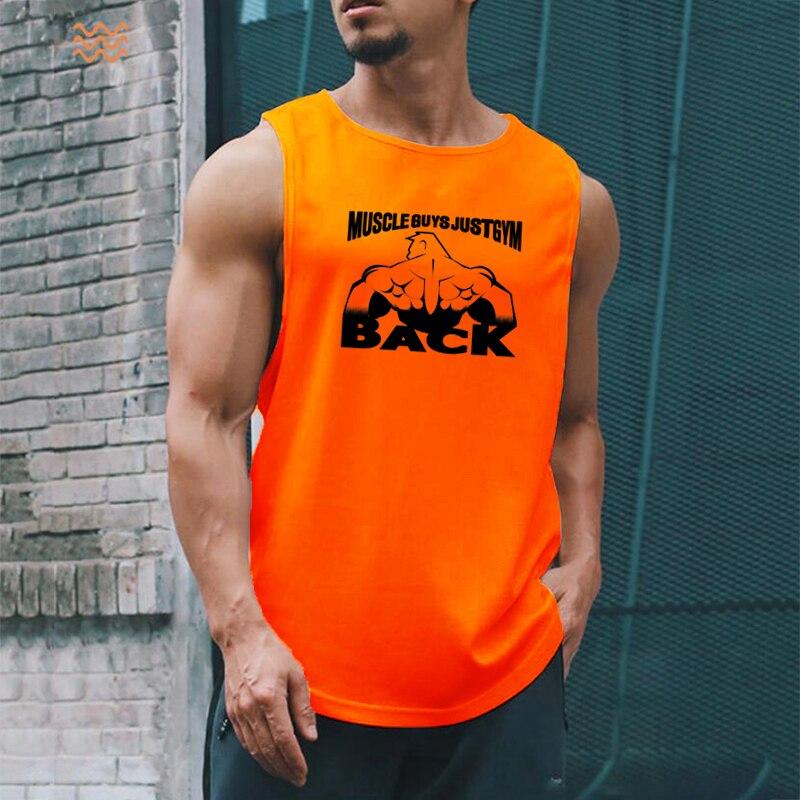 Muscleguys Мужская спортивная одежда, спортивный жилет Tide Youth, летняя тонкая быстросохнущая красивая баскетбольная фитнес-футболка без рукавов