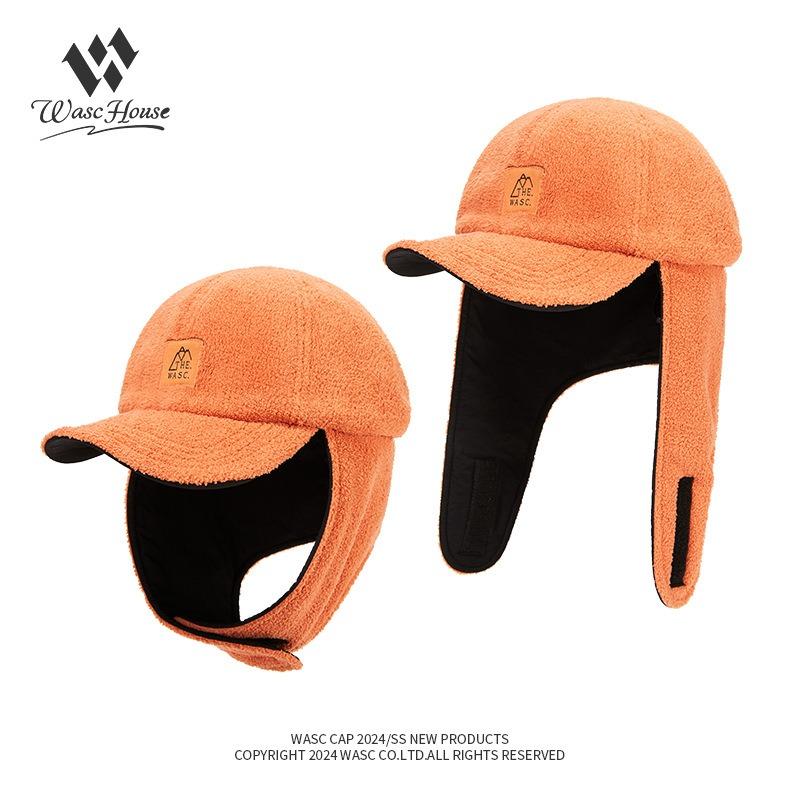 Outdoor Fleece Sunshade Riding Cap Double-brimmed Men's and Women's Winter Warm Ear Protection Cap Flying Hat