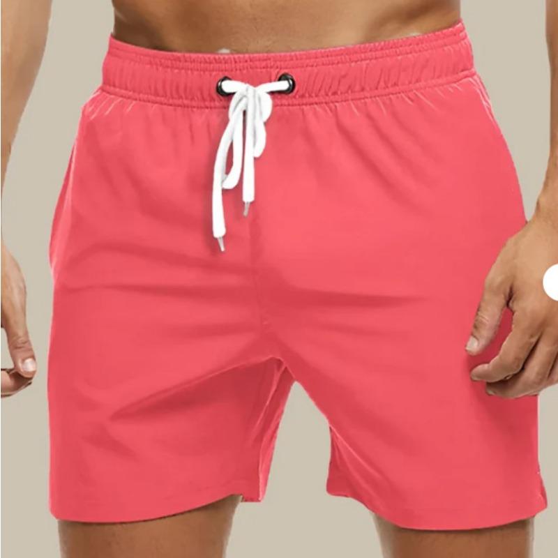 Men's Casual Shorts Solid Color Simple Waterproof Beach Shorts Men’s