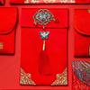 1Pc Chinese Year 2024 Red Envelope Lucky Money Bag Texture Faux Silk Visiting Relatives Year Red Envelope For China