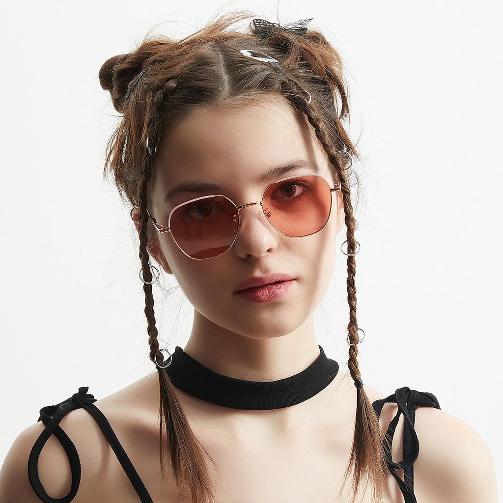 Маленькие оправы очков Мужские ретро маленькие оправы солнцезащитных очков Женские металлические солнцезащитные очки Мужские