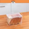 Прозрачный пластиковый контейнер для хранения хлеба и продуктов