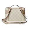 Gucci Ophidia Iconic Double G Design Striped Web Elements Canvas Box Bag Women Handbags Beige White 816357-2ZGMN-9643