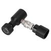 CO2 Cylinder Refill Adapter Soda Connector with W21.8?14 Fit for Soda Club Black