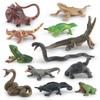 Simulation Forest Amphibian Model Forest Tortoise Tree Frog Anaconda Umbrella Lizard Chameleon Cobra Set Ornament