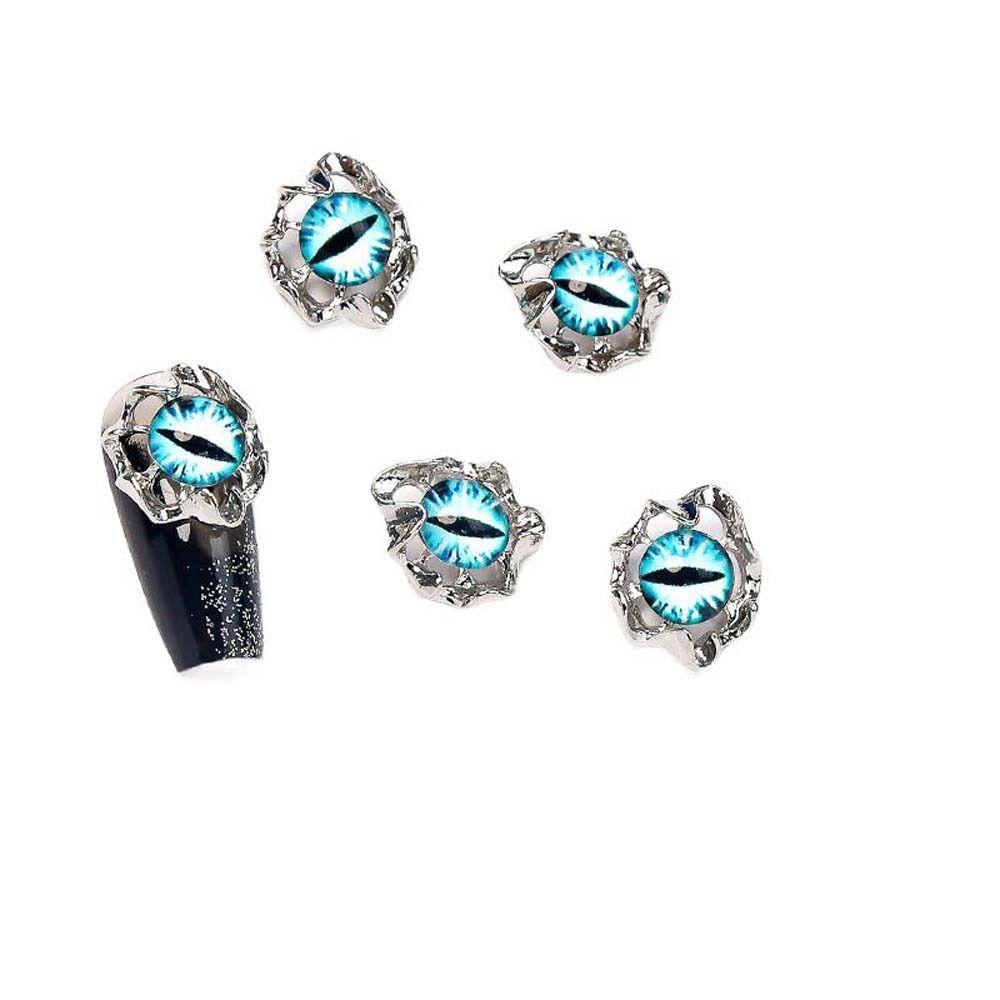 5Pcs/set Halloween Nail Charms Halloween Demon Nail Decorations Girls/Lady