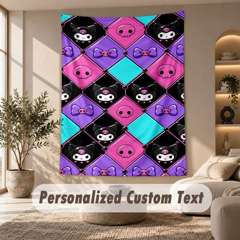 Wall Hanging Tapestry Art Cloth Bedroom Room Background DecorKuromi
