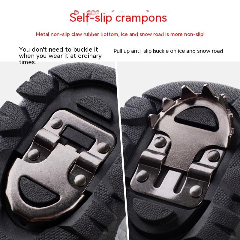 Утолщенные детские ботинки, нескользящие теплые зимние ботинки среднего размера с кошками, зимняя повседневная непромокаемая хлопковая обувь для мальчиков и девочек