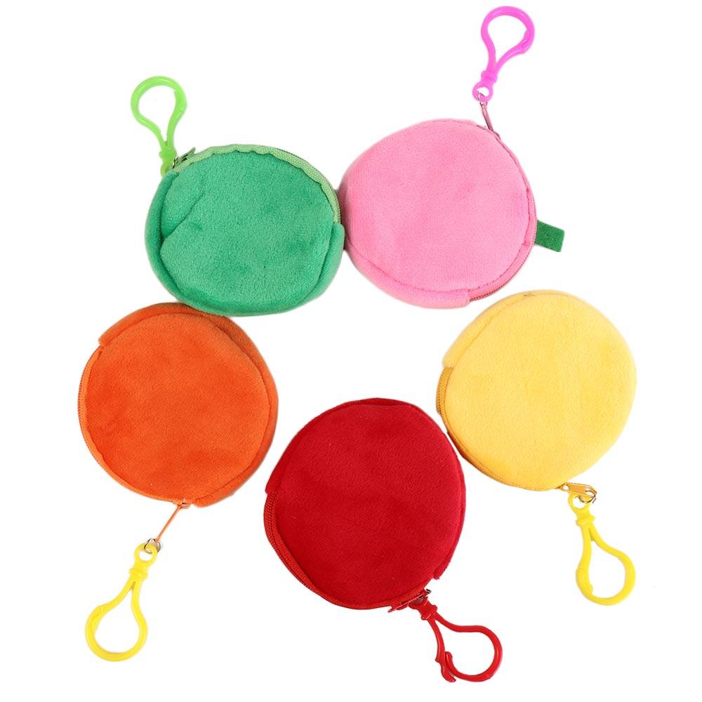 With Hook Plush Wallet Pouch Watermelon Pluhs Coin Purse Keychain 8CM Coin Pouch Adult