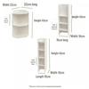 Student Dormitory Corner Desk with Bookshelf and Storage