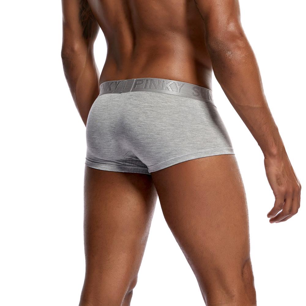 Мужское сексуальное нижнее белье, шорты с буквенным принтом, трусы с выпуклым мешочком