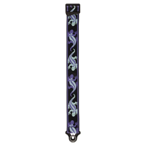 D'Addario Vingate Collection Ремень для гитары Бирюзовые ящерицы 50BALPW02 Ремень для гитары с замками