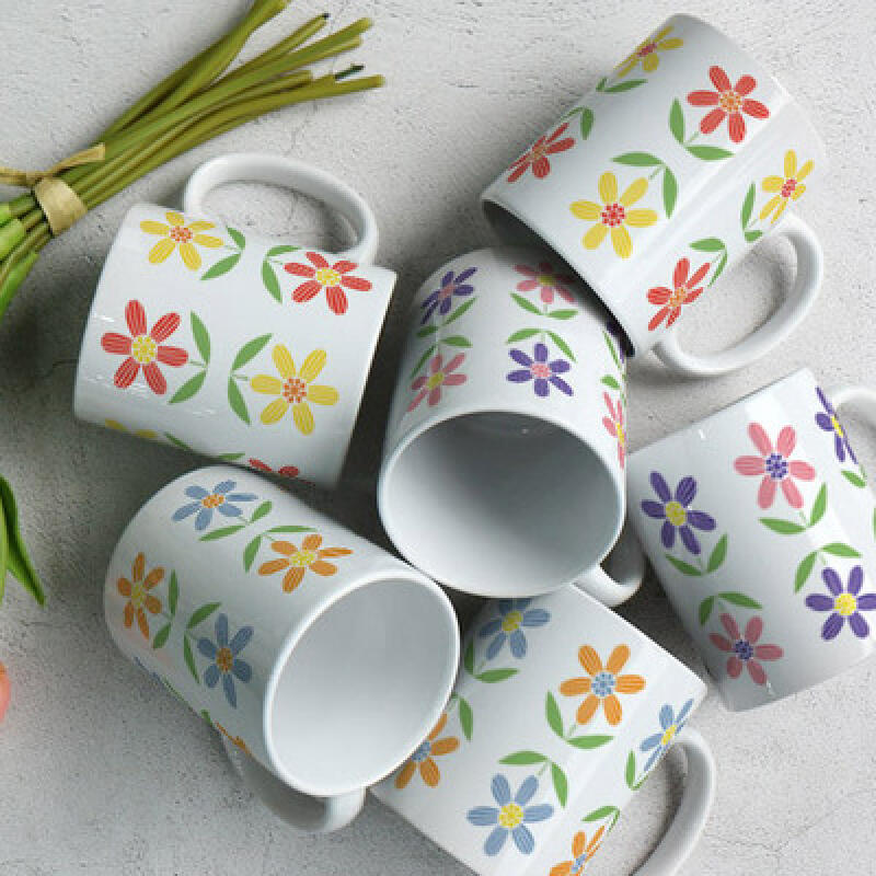 ie026-Design Mug 6p-Nordic Flower Pattern