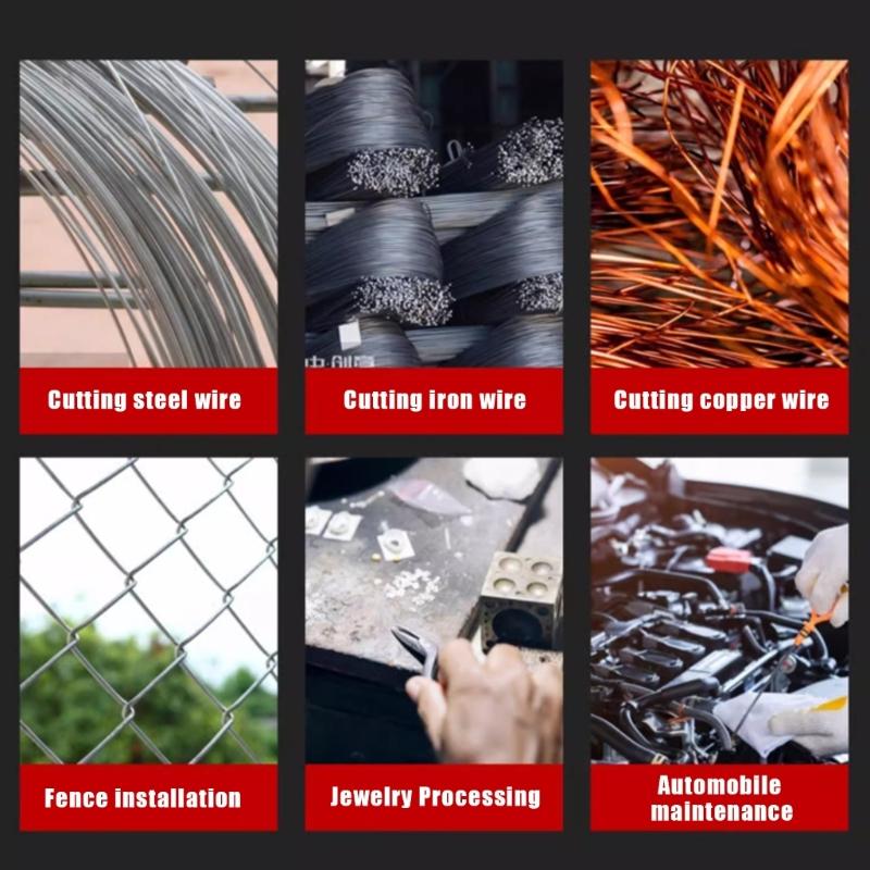 Эргономичный мини-кусачки для проволоки из высокопрочной легированной стали, подходящие для домашнего ремонта и DIY-проектов, с предохранителем.