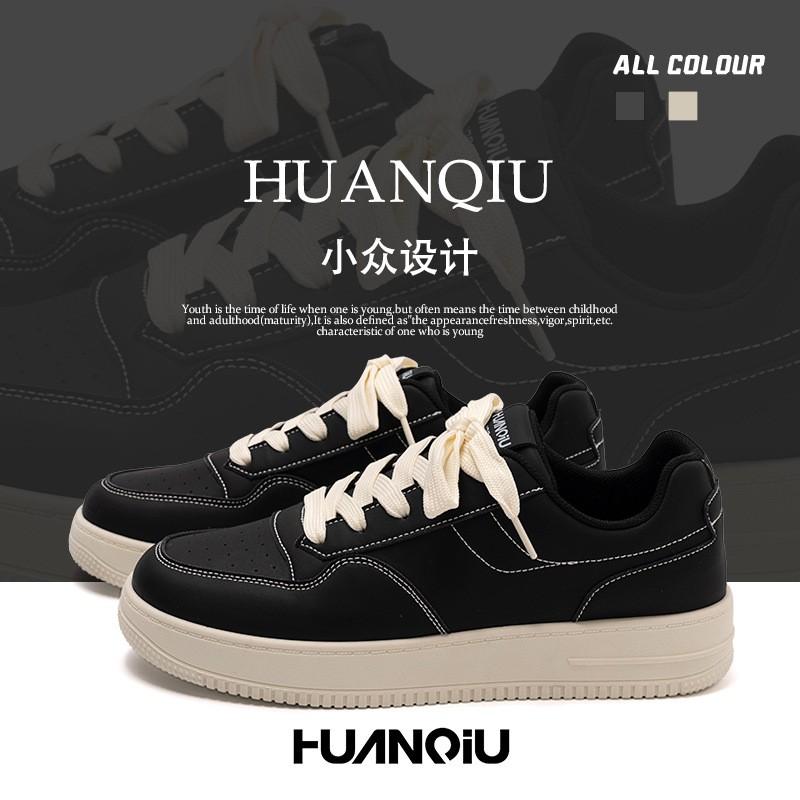 Kids Shoes Mens Retro Black Canvas Sneakers Low Top Casual Shoes With Thick Sole Comfortable Daily Wear