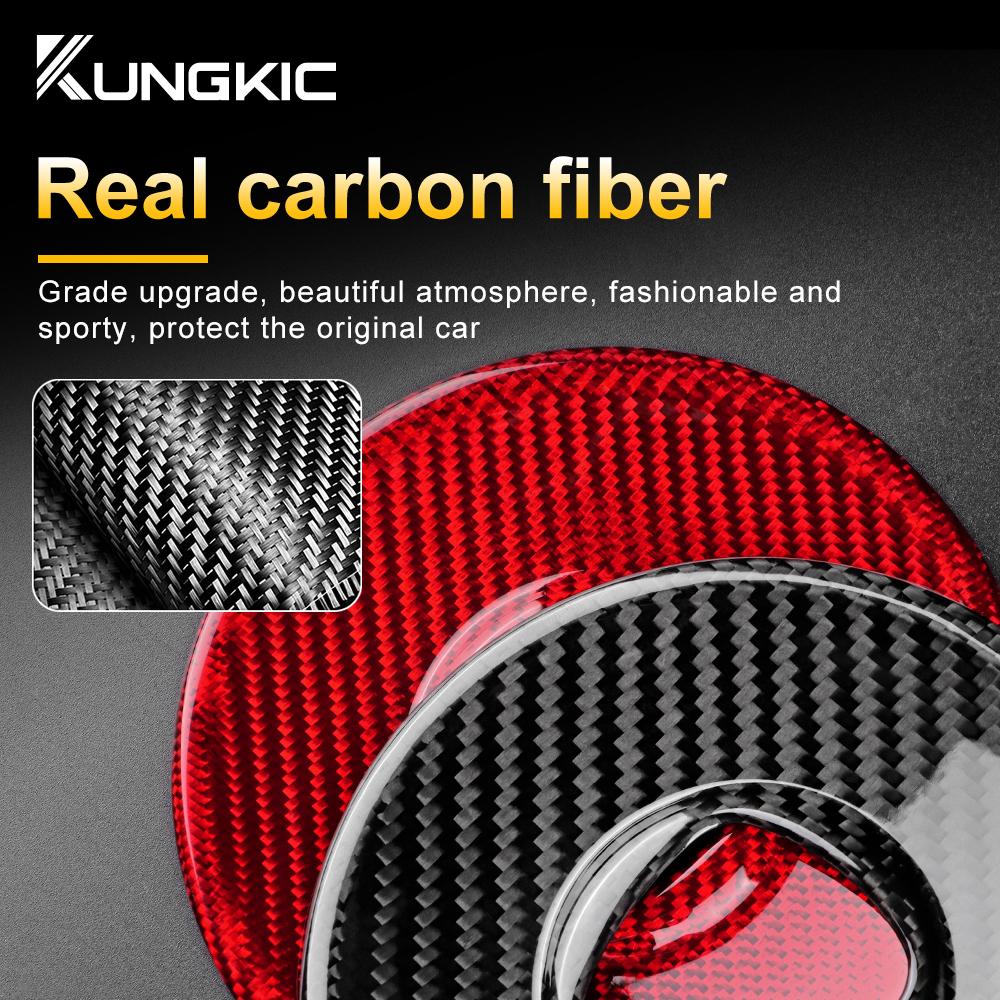 Real Hard Carbon Fiber Sticker For Fiat 500 Abarth 595 695 2008 2009 2010 2011 2012 2013 2014 2015-2025 Interior Accessories