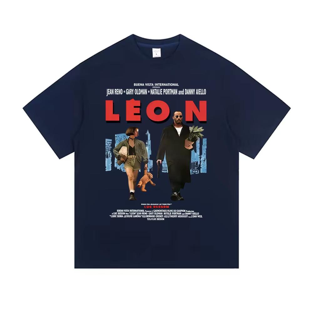 Classic Movie Leon The Professional Tshirt Men Women Casual Cotton Vintage Tshirts Mens Hip Hop Gothic Rock T Shirt