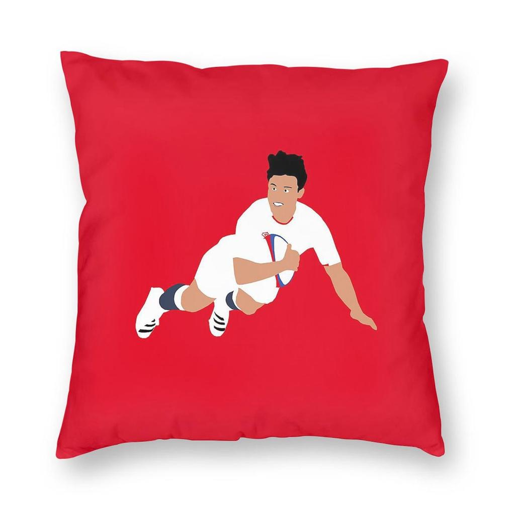 Marcus Smith Try Rugby Union Square Pillowcase Polyester Linen Velvet Pattern Decor Throw Pillow Case Sofa Cushion Cover 45X45