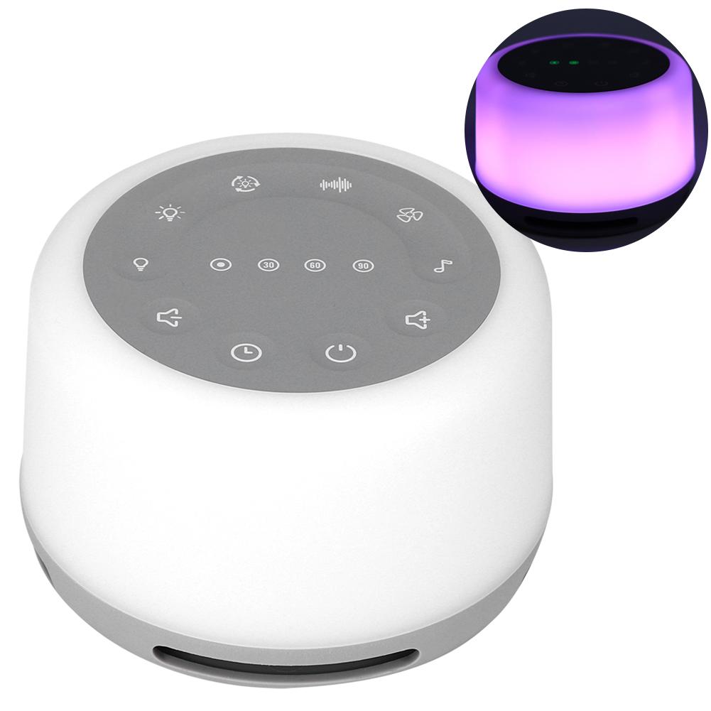 Портативный шумовой генератор Sleep Sound с 7 цветными ночниками для релаксации во время сна