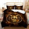 3D Skull Head Pattern Fashion Home Bedding Single Double Bed Full Size Pillowcase and Quilt Cover 2/3 Pieces of Microfiber Home Decoration