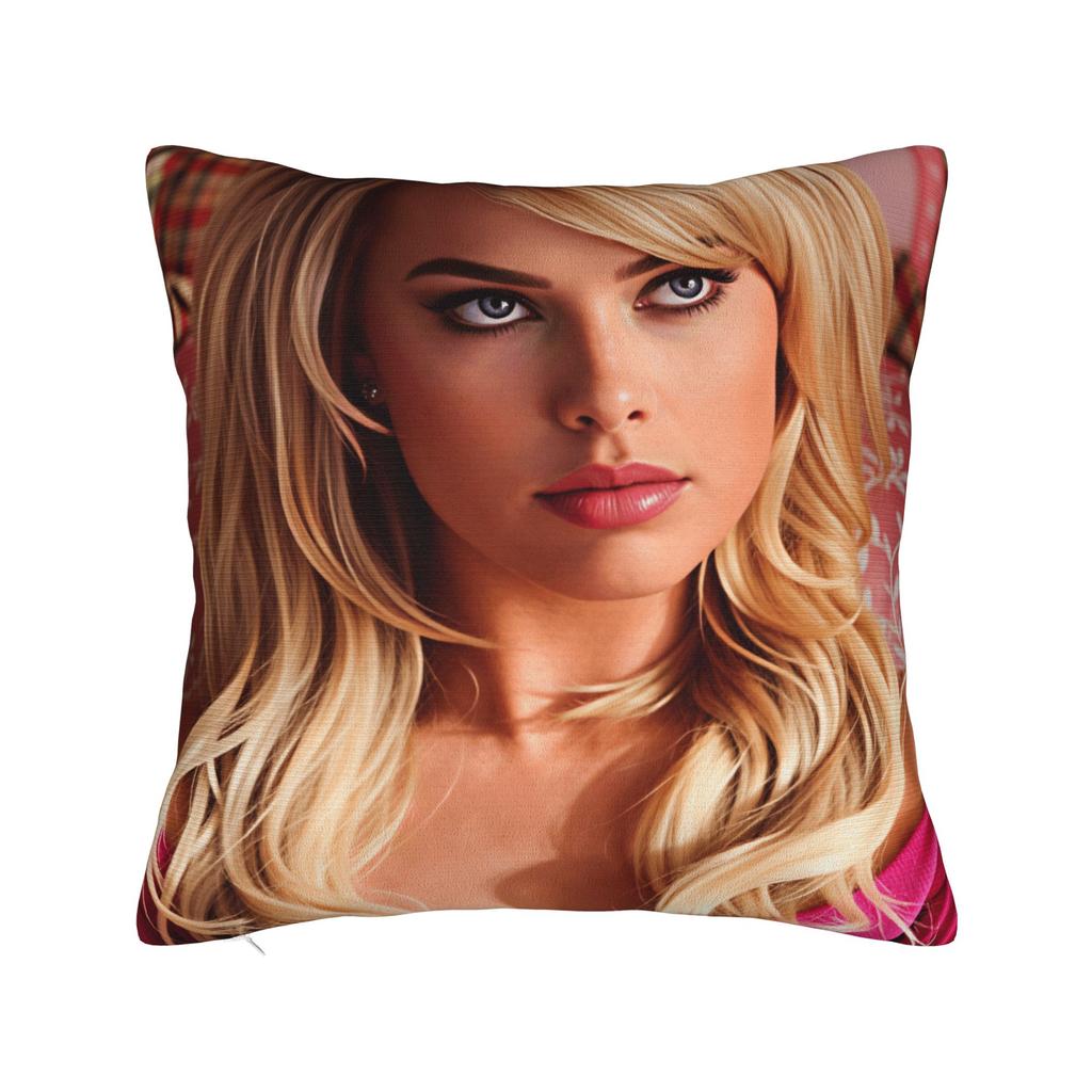 Pillow Case Margot Robbie Comfy Pillow Cover For Living Room Chair Funny Pillowcases