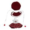 16CM Doll Clothes Suit Lace Princess Dress Headwear Cute Hoodies Skirt Overall Vest Hat OB11 Clothes Outfit 1/8BJD Accessories