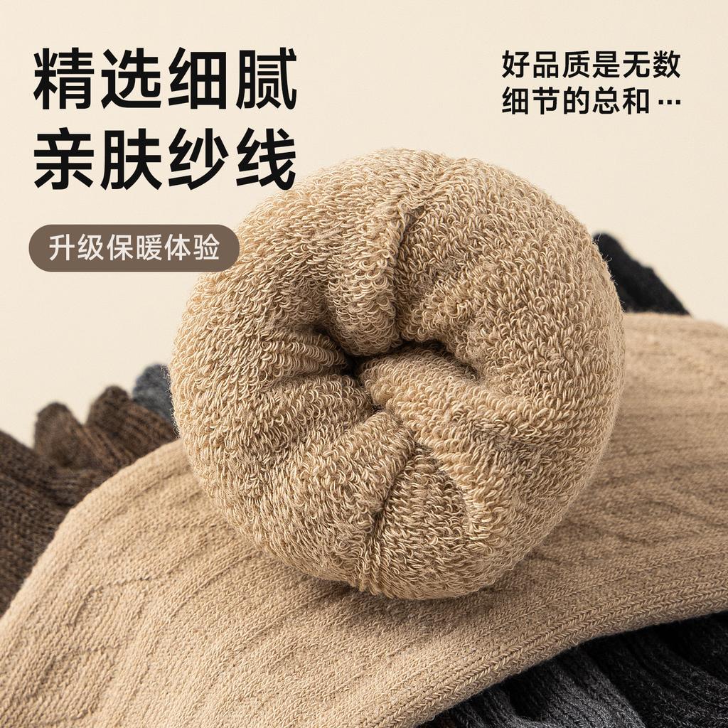 Носки Мужские Зимние Утолщенные Теплые Махровые Мужские Носки Чулки Зимние Теплые Носки Прилив Полотенце Дно Плюшевые Носки